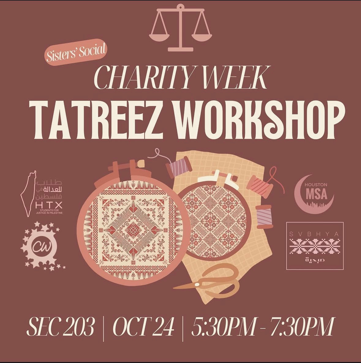 Charity Week Tatreez Workshop