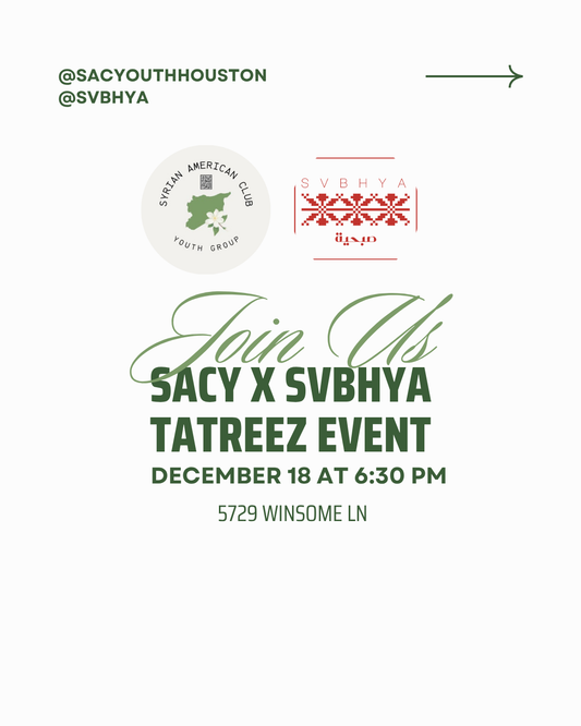 Ladies Tatreez Workshop with SAC Youth