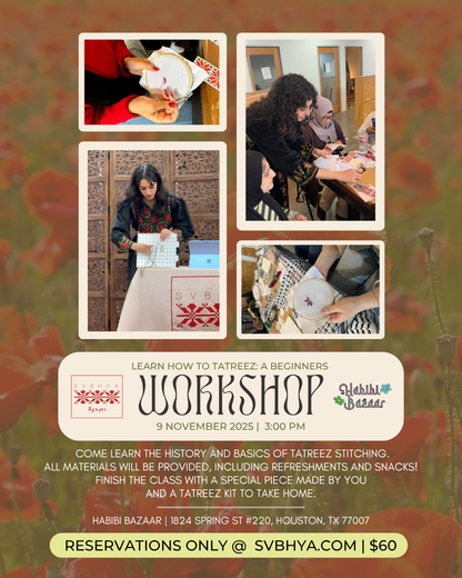 Learn How to Tatreez : A Beginner's Workshop