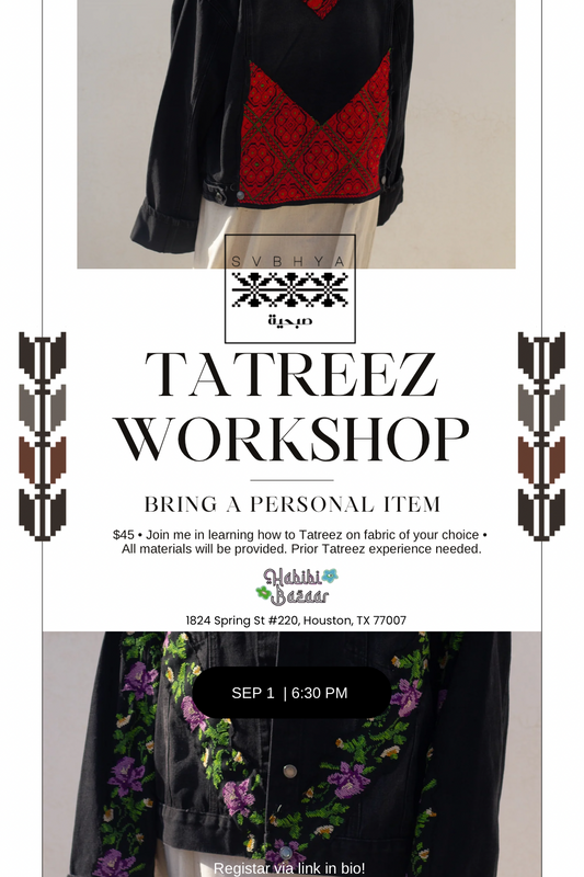 Tatreez Workshop : Bring a personal item!