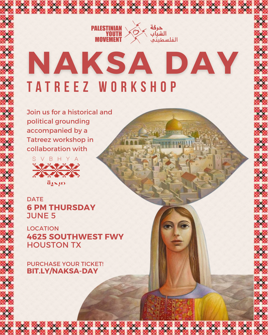 Naksa Day Tatreez Workshop: Stitching Memoir, Identity, and Resistance
